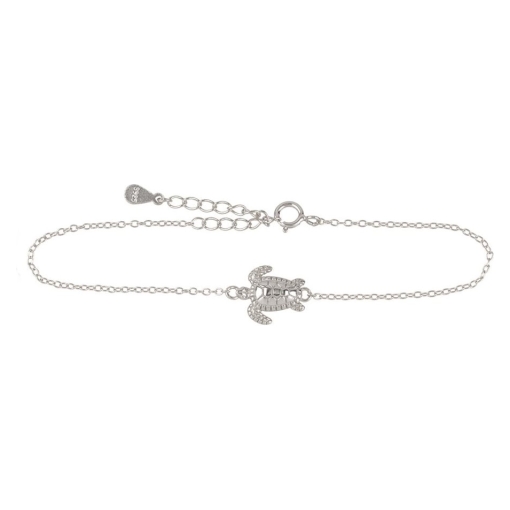 Pulsera tortuga plata