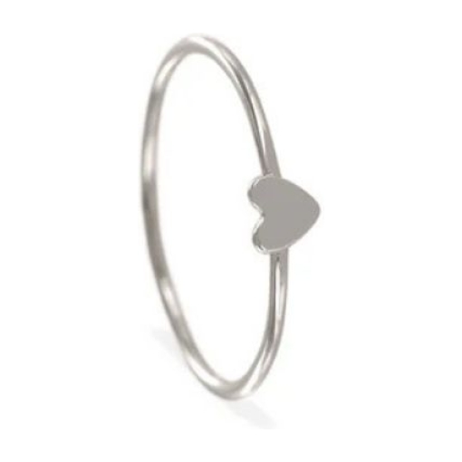 Anillo corazón plata plateado