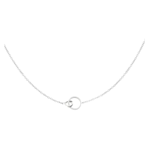 Collar círculos entrelazados acero