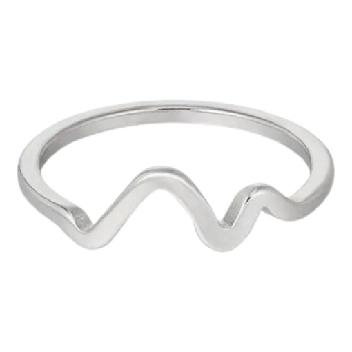 Anillo ondas acero