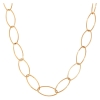 Collar largo cadena ovalada acero