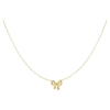 Collar lazo acero dorado