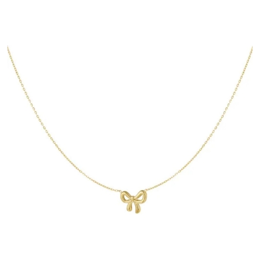 Collar lazo acero dorado