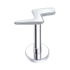 Piercing labret rayo acero plateado