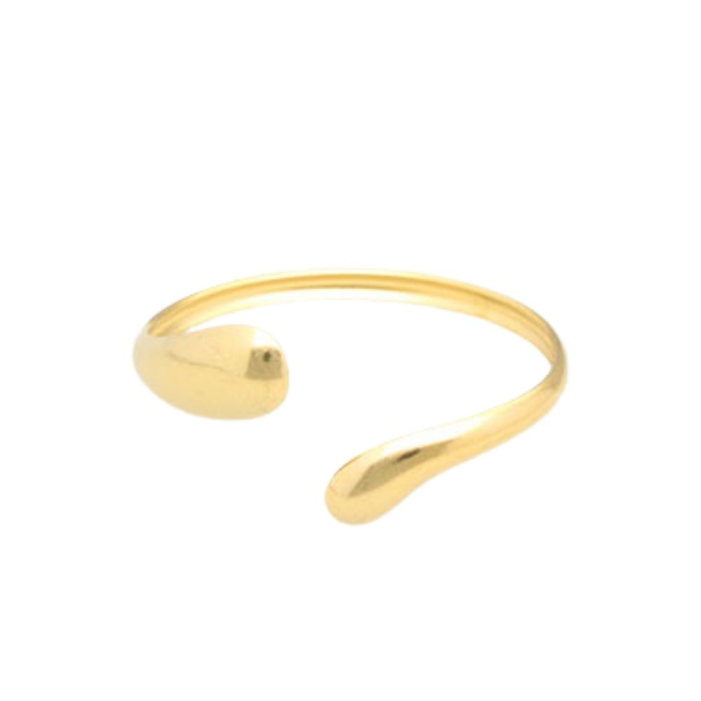 Brazalete gotas acero dorado