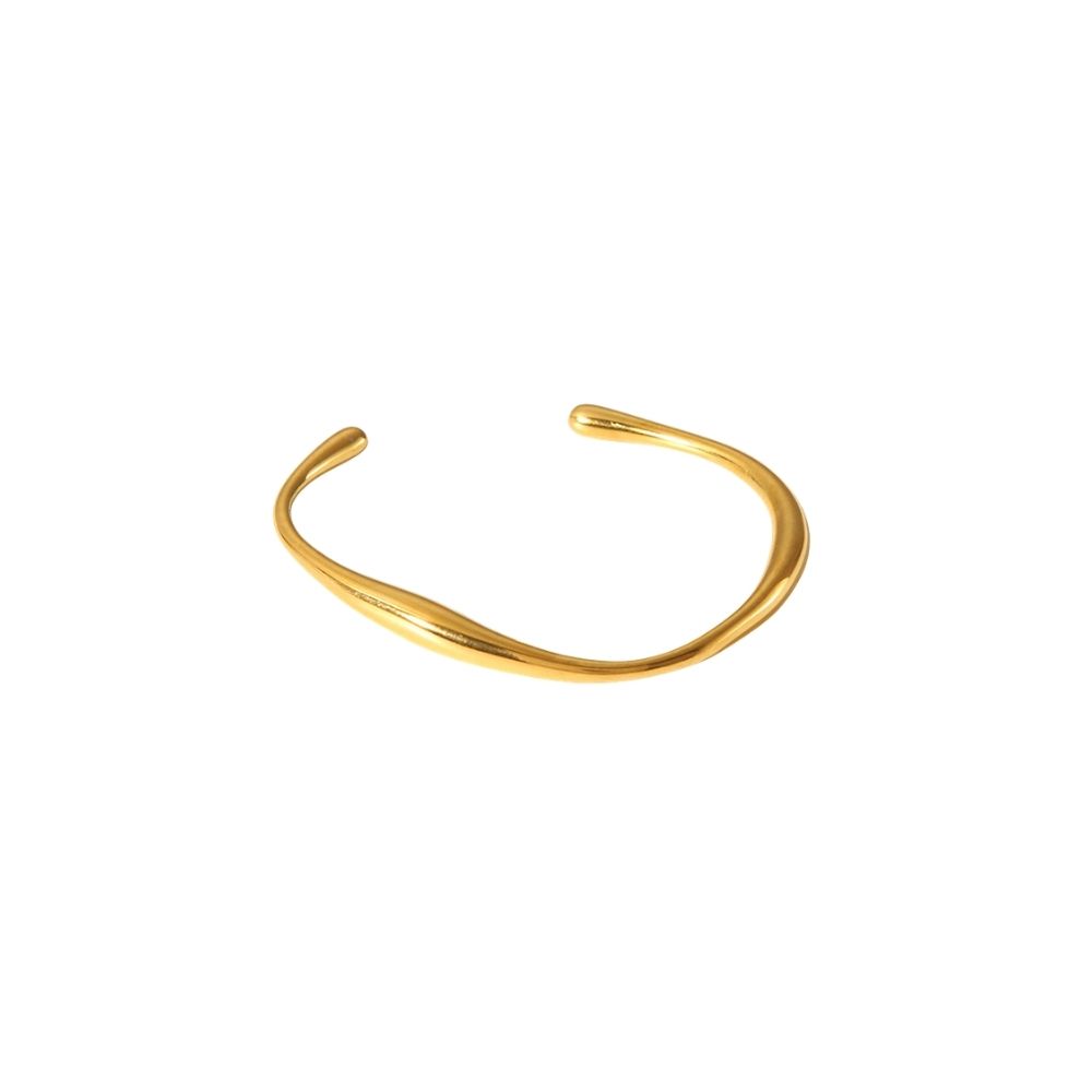 Brazalete v acero dorado